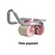 thumbnail image 5 of Wosthever Rueda Abdominal, máquina de entrenamiento muscular para contraer el vientre, soporte plano rodante, rodillo de realce, equipo de Accesorios para máquinas de ejercicios Tipo de tiempo rosa, 5 of 6