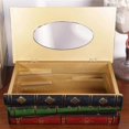 thumbnail image 3 of Tissue Box, Tissue Box Tissue Box, Elegant Tissue Dispenser for Sink and Vessel, Wood 25x14x10cm Red, 3 of 4