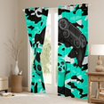 thumbnail image 3 of Feelyou 3D Games Console Black Out Curtains for Boys, Modern Gaming Gamer Curtains Pack of 2 (42x63 Each), Cyan Cartoon Camouflage Bedroom Curtains, Window Curtains Home Decor, 3 of 6