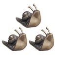 thumbnail image 2 of WHAMVOX 3Pcs Decorative Snail Figurine Exquisite Snail Model Brass Snail Craft Tea Pet Adornment, 2 of 7