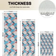 thumbnail image 4 of Blue Red Checkered Pattern Kitchen Rugs Sets Of 3,Kitchen Runner Rugs Non Skid Washable,Decorative Kitchen Floor Mats for Kitchen,Sink,Laundry,17"x30"+ 17"x47" + 17"x59", 4 of 6