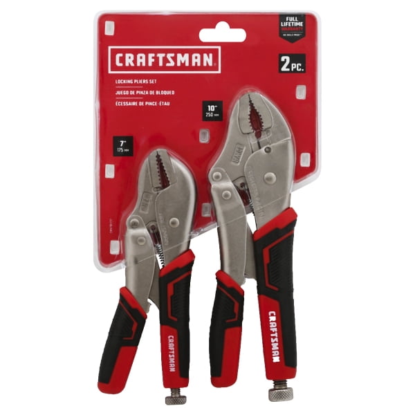 Craftsman 2 pc. Drop Forged Steel Straight Jaw Locking Pliers - Walmart.com
