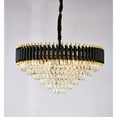 thumbnail image 5 of Bethel International Chandelier in Black & Gold Color, 5 of 6