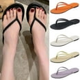 thumbnail image 2 of PUMISAS Strappy Slippers For Women Outside Solid Color Casual Comfortable Slippers Summer Flat Waterproof Beach Shoes, 2 of 3