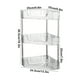 thumbnail image 3 of Organizador de esquina de cocina Estante triangular para especias sobre encimera | Estantería de plástico montada en la pared de 3 niveles | Negro verde transparente sin agujeros | Almacenamiento, 3 of 6