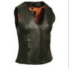 Milwaukee Leather Ladies Zipper Front Vest w/ Studding Detail (Large) - Large ML2078
