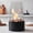 Black, variant on Tabletop Fire Pit with Windproof Borosilicate Glass, 6.3 inch Portable Table Fireplace, Decoration for Home, Balcony & Backyard, Gift for Movie Nights Housewarming, Parties