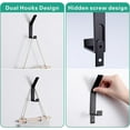 thumbnail image 4 of Modern Wall Hooks (6 Pack) - Black, 4 of 5