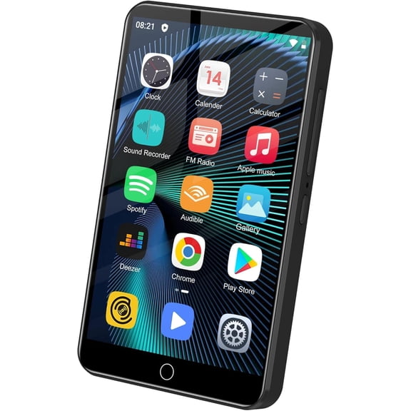 MP3 Player with Bluetooth and WiFi, 144GB Android OS, 4" Touch Screen, FM Radio, Kids MP3 & MP4 Player with Spotify, Music, and Play Store, Music Player for Kids