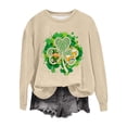thumbnail image 3 of TaTaai Womens Holiday Graphic Sweatshirt St Patricks Day Long Sleeve Crewneck Loose Fit Casual Pullover Top Luck Theme Gift, 3 of 5