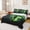 Black Green, variant on Feelyou Fire Soccer Queen Sheets for Kids, Purple Orange Football Queen Sheet Sets, 4 Pieces, 1 Flat Sheet, 1 Fitted Sheet and 2 Pillowcases