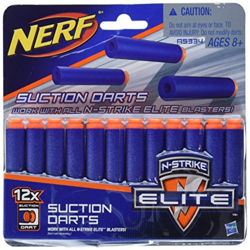 Official Nerf N-Strike Elite Series Suction Darts 12-Pack - Walmart.com