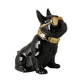 thumbnail image 1 of Estatua de perro Zulema Cerámica Verde Regalo de cumpleaños, 1 of 5