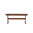 thumbnail image 3 of Linon Chelsea Wood Dining Nook Bench, Walnut, Set of 1, 3 of 9