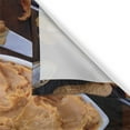 thumbnail image 3 of Ambesonne Peanut Butter Kitchen Curtains, Wooden Vintage Table, 55"x39", Brown Pale Brown Grey, 3 of 3