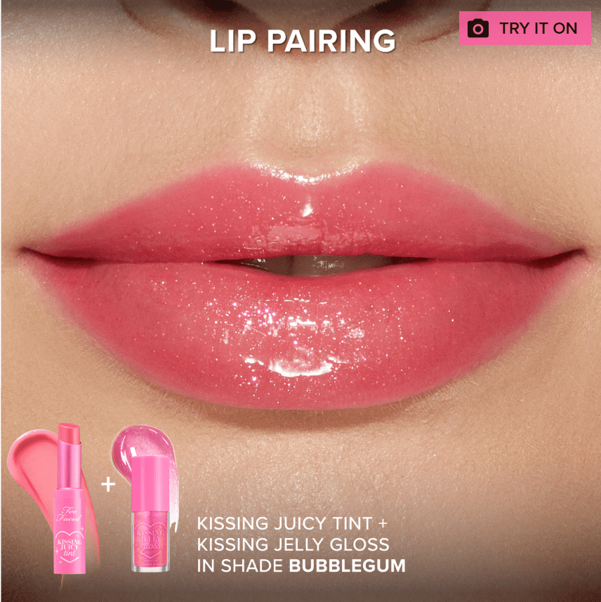 Too Faced Kissing Juicy Tint, Bubblegum