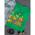 thumbnail image 3 of Cinco De Mayo Colorful Font Shaped T-Shirt Women -Image by Shutterstock, Female Small, 3 of 4