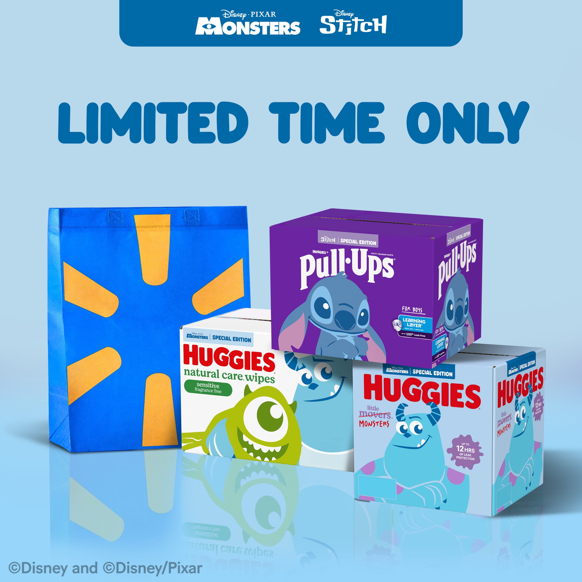 Huggies Natural Care Sensitive Little Monsters Edition Baby Wipes, 10 Pack, 560 Count