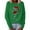 Green, variant on Ilomwu Womens Tops O Neck Christmas Print Sweater Long Sleeve Womens Winter Sweatshirts,White,XL