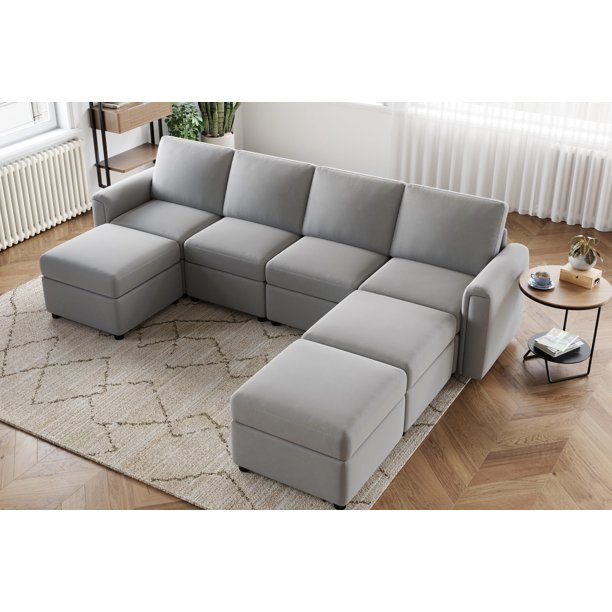 LINSY HOME Modular Couches and Sofas Sectional with Storage Sectional Sofa L Shaped Sectional