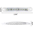 thumbnail image 2 of 10 luces de posición laterales blancas de 9 LED para remolque, luces de gálibo de 3,9", luces de advertencia para remolque de vehículo, 12-24 V, 2 of 5