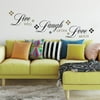 Live, Love, Laugh Quote Wall Decals