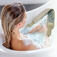 thumbnail image 2 of 1 Pc Body Scrub Towel Exfoliating Towel for Bathroom for Shower 22.83"x3.74" Green, 2 of 6