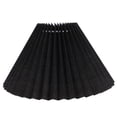thumbnail image 7 of Black Pleated Fabric Lamp Shade with Iron Trim for Table Lamps, Chandeliers, Wall and Floor Lamps, Elegant Lighting Decor, 7 of 7