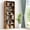 6 Tier Rust, variant on JIOABL 6 Tiers Bookcase, 63 Inch Large Storage Tall Standing Bookshelf with Adjustable Shelves for Home Office, Living Room, Bed Room, Black
