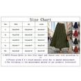 thumbnail image 3 of CHUOU Women Summer Boho Elastic High Waist Pleated A Line Flowy Ruffle Swing Tiered Long Beach Skirt, 3 of 5
