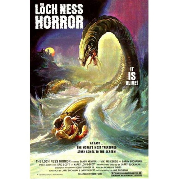 Pop Culture Graphics  The Loch Ness Horror Movie Poster - 11 x 17