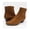 Brown - darkbrown, variant on Banana Republic Womens Fuax Suede Solid Bootie Boots, Brown, 10 2A(N) US