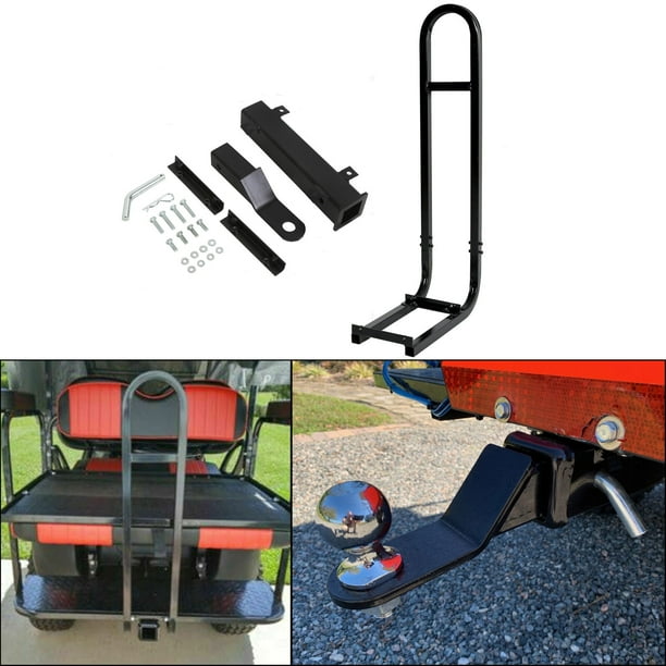 Golf Cart Rear Seat Safety Grab Bar With Trailer Hitch For Club Car