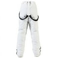 thumbnail image 5 of CQONEPT Womens Snow Ski Pants Windproof Waterproof Insulated Bib Overall Warm Snowboarding Padded Pant with Zip Pockets White S, 5 of 5