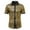 Gold, variant on ALLLIST Short Sleeve Men's Shirts Collared Button Down Shirts Color Block Sequin Gold Clothing for Men