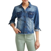 EV1 from Ellen DeGeneres Patchwork Denim Jacket Women's