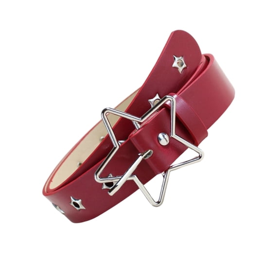 Aellinatey Grommet Belt Grunge Punk Waist Belt Modern Buckle for Jeans Dress Unsiex