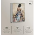 thumbnail image 3 of Dress in Spring Bloom Canvas Inspiring Women Protraits by Art Remedy, White Frame, 24" x 36", 3 of 8