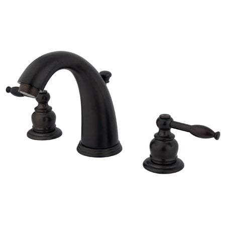 Kingston Brass GKB985KL Water Saving Knight Widespread Lavatory Faucet, Oil Rubbed Bronze