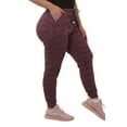 thumbnail image 6 of Plus Size Soft Brushed Fleece Lined Sweatpants - Burgundy Space Dye, 6 of 9