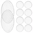 thumbnail image 2 of 10 Pcs Grille de Camping en Maille Grille de Barbecue Tapis de Cuisson Rond Grille Jetable en Maille, 2 of 4