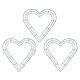 thumbnail image 1 of Paquete de 3 coronas de metal con forma de corazón de 12 pulgadas, marco de alambre en forma de corazón para manualidades de bricolaje para el hogar, bodas y San Valentín, 1 of 8