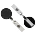 thumbnail image 3 of Muka 100 Pcs Retracting Badge Reel Solid Color with Belt Clip for Key Name Card-White, 3 of 8