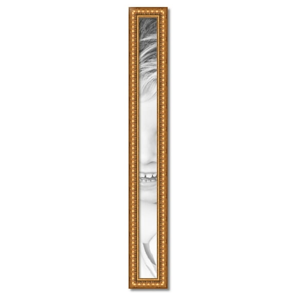 ArtToFrames 4" x 52" Gold Picture Frame, 4x52 inch Gold Wood Poster Frame (WOM-4293)
