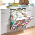 thumbnail image 2 of Yayeee Magnetic Dishwasher Cover for The Front Decoration Home Kitchen Machine Sticker Protector, Whimsical Floral, 2 of 6