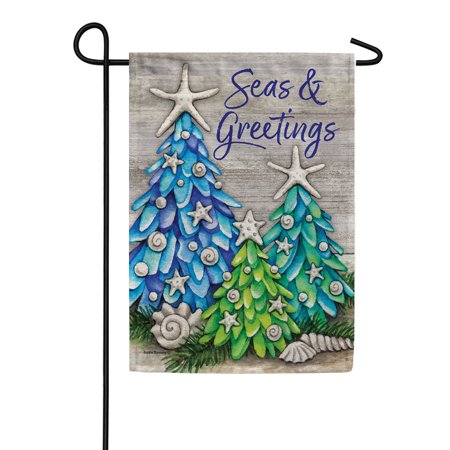 Custom Decor Garden Flag - Sea Glass Tree
