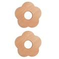 thumbnail image 1 of Shisuyan 2Pcs Flower Modeling Cup Mats Unique Wooden Coasters Heat Resistant Cup Cushions, 1 of 8