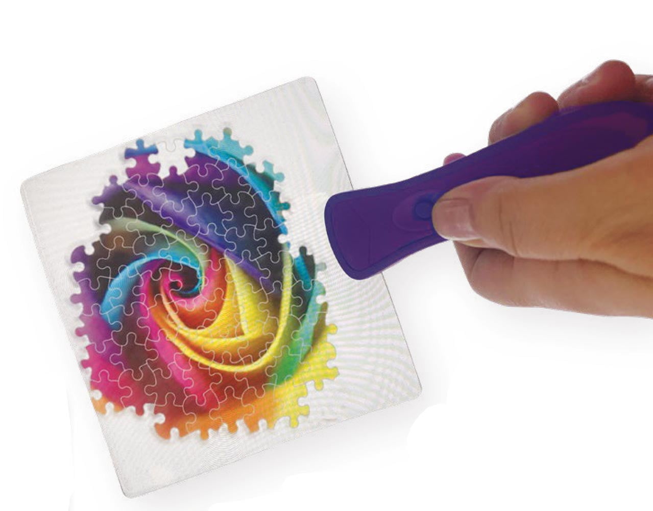 Ceaco - The Puzzle Scoop – A Lifting, Moving, Illuminating, and Magnifying Puzzle Accessory for All Puzzlers