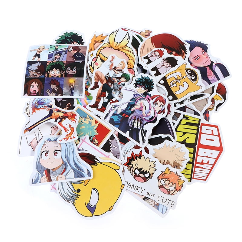 Details about   50pcs New Anime My Hero academia Stickers Decals Motor Skateboard L TLEA 