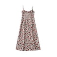 thumbnail image 3 of Txlixc Vestido largo sin mangas para mujer, de verano, con cuello en forma de U, estampado, correa de espagueti, una sola pieza Txlixc  Moda, 3 of 9